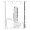 Real Rock Crystal Gode Crystal Clear 19 x 4.5cm Transparent